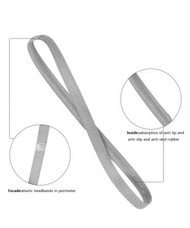 Avodova 8 STK Sport Headbands for Kids | Anti-Slip Elastic Hair Bands for Boys & Girls | Small Head Circumference 45-50 cm | Black White Blue Gray - Buy Online on GoSupps.com