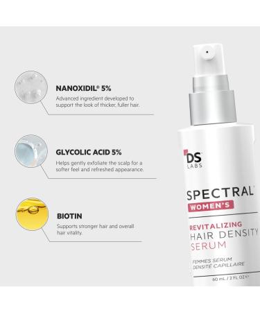 Spectral.CSF Leave In Serum for Thinning Hair in Women | DS Laboratories | Promotes Hair Growth, Thicker & Fuller Hair | 60ml (2 fl oz) - Buy Online on GoSupps.com