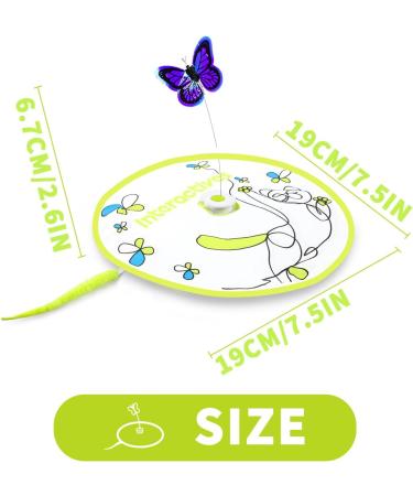 All For Paws 2 in 1 Automatic Cat Toys - Hide & Seek Flutter Bug Spinner for Indoor Cats - Buy Online on GoSupps.com