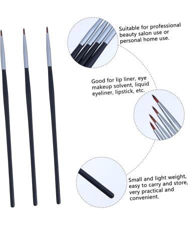 DRESSOOS 4pcs Fine Eyeliner Brush Eye Makeup Brush Lipstick Travel Lipstick Brush Lip Liner Fiber - Buy Online on GoSupps.com