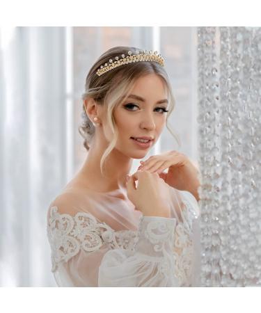 Hapdoo Elegant Princess Crown - Lightweight Small Tiara for Women, Girls - Prom Queen, Birthday, Wedding, Bachelorette Party Tiara - Buy Online on GoSupps.com
