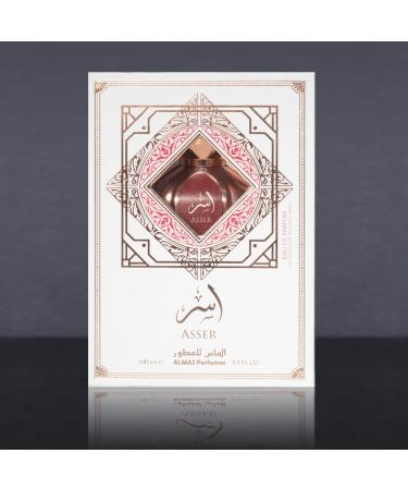 Almas Perfumes Asser Eau De Parfum Spray - Sweet Smelling Spray - 3.4 Fl Oz (100 ml) - Long-Lasting Aroma - Luxurious Scent of Arabia for Women - Buy Online on GoSupps.com
