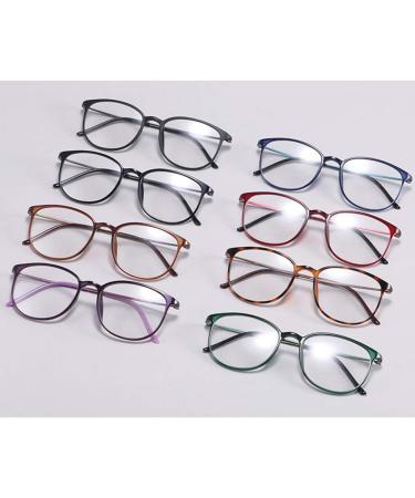 Koosufa Classic Retro Glasses Frames for Men & Women - Thin Ultra-light TR90 Nerd Glasses in Matt Black with Case - Large Panto Style - Buy Online on GoSupps.com