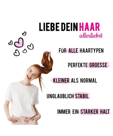 Buy HAARallerliebst 50 Mini Hair Clips & Bobby Pins - Brown 3.4cm in Pink Box | International Shipping Available - Buy Online on GoSupps.com