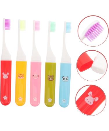 Mobestech 5-St Foldable Toothbrush | Extra Soft Mini Travel Toothbrush for Camping & On-the-Go Oral Care - Buy Online on GoSupps.com
