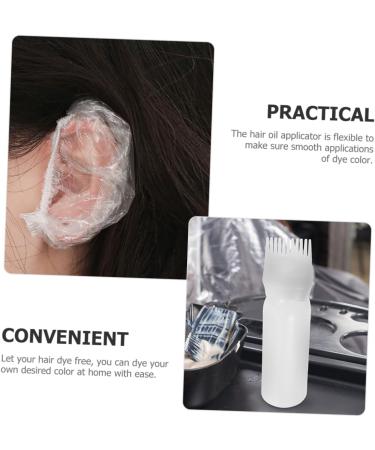 FOMIYES 1 Set Hair Dye Kit Hair Bleach Kit Hair Bleaching Kit Hair Coloring Kit Hair Oil Bottle Hair Oil Applicator Hair Dye Gloves Hair Salon Supplies Portable Shower Cap White Plastic 6.9x4.8cm White - Buy Online on GoSupps.com