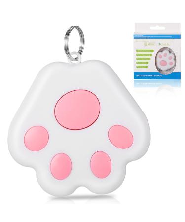 Photect Mini GPS Dog Tracker Pet Tracker Compatible with Bluetooth Portable Cat GPS Tracker Cat Collar Tracker Anti Lost Pet Locator GPS Tracking Locator for Dog Cat Pets Kids Key Luggage Wallet Pink