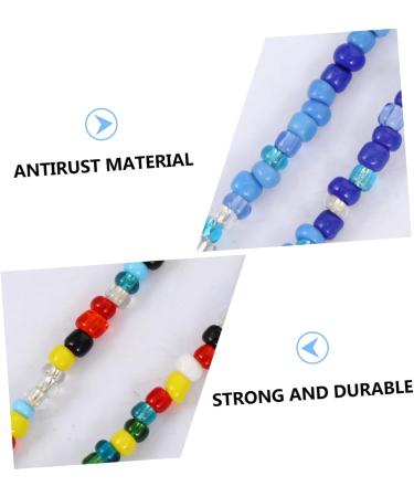 Solustre 2 Pcal Glasses Mask Chain - Pearl Cord Straps for Kids | Anti-Slip Face Cover Extension - 50x0.3cm - Buy Online on GoSupps.com