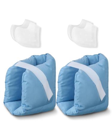 Heel protectors for pressure sores and Heel protectors( 1 Pair ) Bedsores for Healing Therapy of Heel Pressure and Deep Tissue Injury Heel Cushions for Heel Pain Relief Heel Adjustable in Size