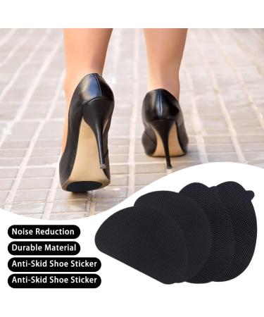 Beiyoule 10 Pairs Non-Skid Shoe Pads - Self-Adhesive Grip Sole Protector in Black | Anti-Slip Shoe Bottoms for Safety - Buy Online on GoSupps.com