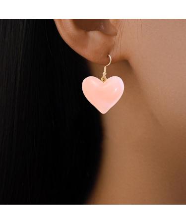 Buy Feyley Earrings - 3 Pairs Korean Fashion Minimalist Hook Vintage Y2K Peach Heart Party Jewelry for Women & Girls - Buy Online on GoSupps.com