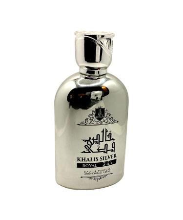 SILVER ROYAL a Unisex Perfume for Women and Men (Oriental Leather) Bergamot Cardamom Saffron Cumin Patchouli Agarwood Vetiver and Musk 3.4 Oz