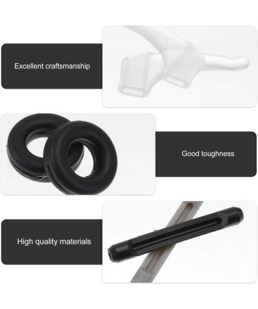 Minkissy Silicone Glasses Bracket Holder Set - Anti-Slip Ear Hooks for Sunglasses | Comfort & Style - Black & White - Buy Online on GoSupps.com