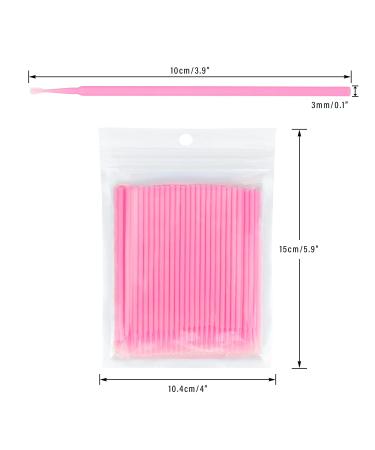 500PCS Disposable Micro Applicators Brush - 2.0mm Head Diameter - Makeup & Personal Care - Pink (5 x 100 PCS) - Buy Online on GoSupps.com