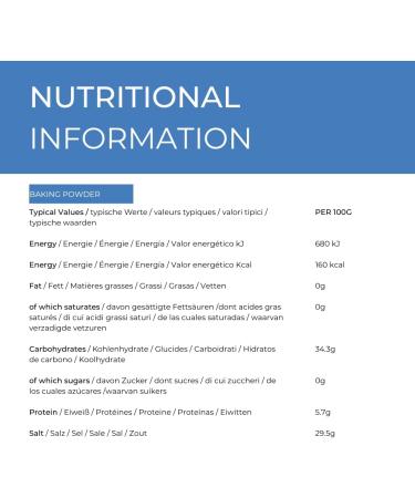 Hides Fine Foods - Baking Powder 500g - GMO Free - Suitable for Vegetarians - Raising Agent - Baking - Cakes - Pancakes - Cookies - Doughnuts - Scones - Buy Online on GoSupps.com