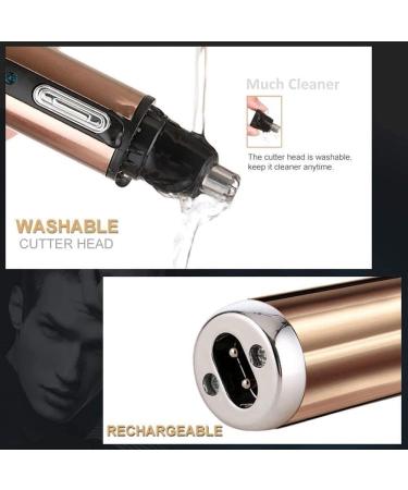 Professional Nose Hair Trimmer - Painless Ear & Nose Trimmer for Men & Women | Waterproof Dual Edge Blades USB Charging - Buy Online on GoSupps.com