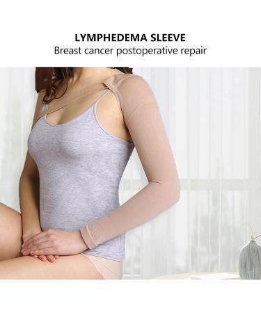 Compression Sleeve for Post Mastectomy Lymphedema Support - Arm Swelling Relief and Edema Prevention (L) - Buy Online on GoSupps.com