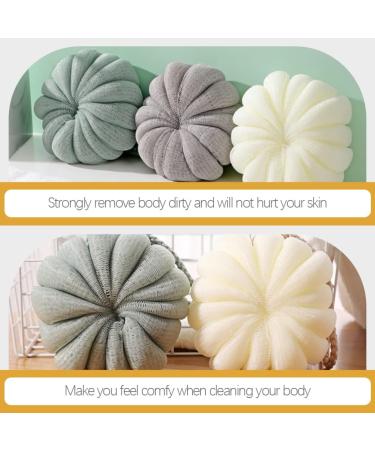 Buy Pack of 3 Exfoliating Shower Loofahs with Hanging Rope Ideal for Home & Hotel Bathing - Buy Online on GoSupps.com