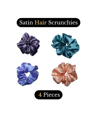 Double Sided Lice Removal Combs & Silk Satin Hair Scrunchies - Effective Lice Comb & Stylish Accessories for All Hair Types - Ideal for Daily Use (Blue Orange - Buy Online on GoSupps.com
