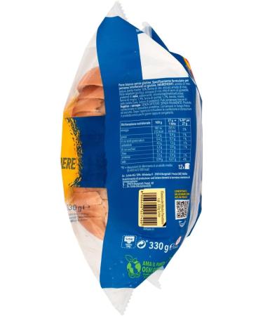  Italian Gourmet E.R. Schar Pane Classico Set of 6 classic gluten-free breads gluten-free 330 g + Gourmet Italian pulp 400 g - Buy Online on GoSupps.com