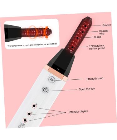 DOITOOL Eyelash Curler Beauty Tool Electric Lash Curler Portable Eyelash Dot Heated Eye Lash Curler Eyelash Holder White Abs to Rotate Makeup Tools USB 14.5X2.2X2.2CM - Buy Online on GoSupps.com