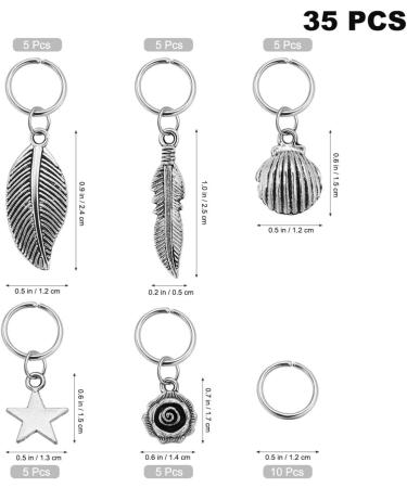 Shop Lurrose 35 Pieces Hair Braid Rings - Metal Dreadlocks Hair Beads for Men & Women | Stylish Braiding Hair Accessories (Silver) - International Shipping Available - Buy Online on GoSupps.com