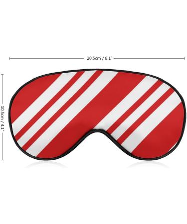 Buy Adjustable Candy Cane Sleep Mask for Women | Comfortable Eye Shades with Elastic Strap | Perfect Gift for Restful Sleep - Buy Online on GoSupps.com