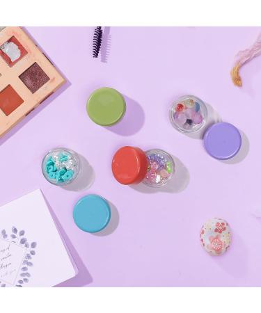 RONRONS 10G/10ML Small Travel Containers Jars Mini Sample Containers with Lids Empty Plastic Travel Jars for Lip Balm Salves Creams Lotions Makeup Cosmetics Nail Accessories (4*StyleB) - Buy Online on GoSupps.com
