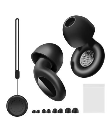 Ear Plugs for Sleeping Noise Cancelling 30dB Noise Reusable Silicone Earplugs with 8 Ear Tips for Hearing Protection Sleep Deep Focus Work Concert Travel Noise Sensitivity