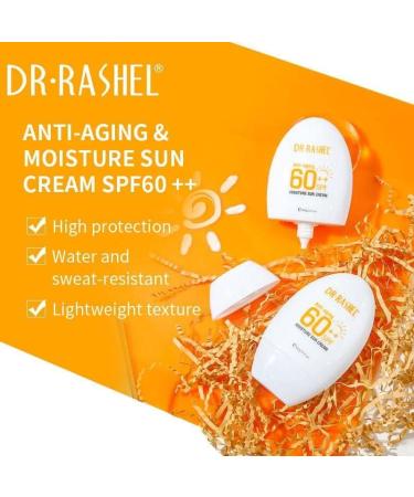DR.RASHEL Dr Rashel Anti Aging 60++ SPF Moisture Sun Cream Size 60g 2.12 Oz (Pack Of 1) - Buy Online on GoSupps.com