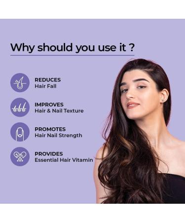 Biotin Hair Gummies - 30 Gummies | for Stronger Shinier Hair & Nails | Hair Gummies for Women | Gummies for Hair Growth - Buy Online on GoSupps.com