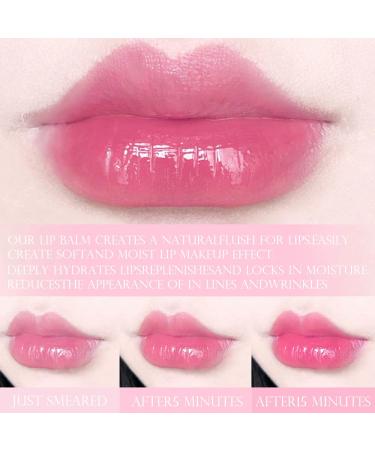 2Pcs Strawberry Tinted Lip Balms | Color Changing Lipstick Balm Stain Gift Set | Long Lasting Formula | Korean Mood Plumper Gloss | for Women and Girls | 2 Count Pack - Buy Online on GoSupps.com