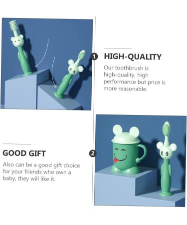 Minkissy Soft Toothbrush Set for Newborns & Children | Suction Cup Oral Care | Gentle Bristles for Infants - Buy Online on GoSupps.com