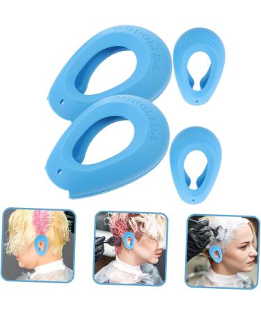 COOLHIYA 2 Pairs Hair dye Ear caps Heat Protection Hair Dyeing Supplies Ear caps for Hair dye Hair dye Ear Cover Hair Coloring Ear Cover Ear Muffs Silica Gel tab Accessories Men and Women Blue 7.5x5cm - Buy Online on GoSupps.com