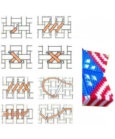 Justdolife 12PCS Star Shape Needlepoint Canvas - DIY Plastic Blank Canvas for Needlework Craft - Buy Online on GoSupps.com