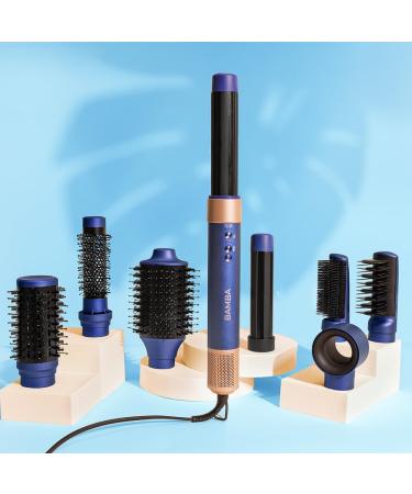 Cecotec Multifunction Hair Dryer Styler & Straightener - Air Brush Ceramiccare Airglam Blue | 1400W Coanda-Tech 8 Attachments Intelligent Heat Control - Buy Online on GoSupps.com