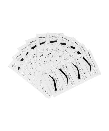 Frcolor 10pcs Eyebrow Stencils Adhesive Eye Brow Shaping Stickers Makeup Beauty Tools for DIY Grooming - Buy Online on GoSupps.com