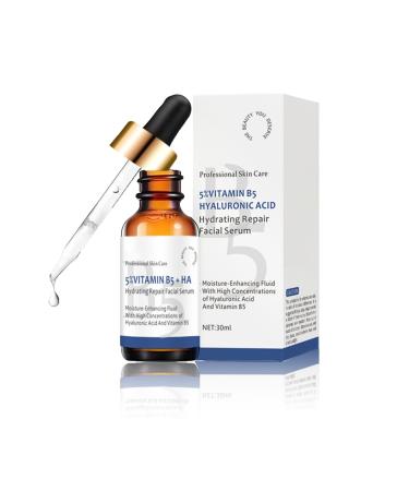 Dark Spot Correcting Glow Serum - 5% Vitamin B5 & Hyaluronic Acid Serum - Hyaluronic Acid Serum for Face - Hydrating Anti-Aging Face Serum for Women - Improving Skincare Nicotinamide Serum