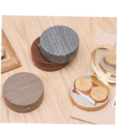 Shop Healvian Dark Eye Contact Lens Container Suitcase - Cleaning Kit & Storage Set with Twizzer & Solution | Perfect for Girls - Eco-Friendly Bamboo & Wood Design - Buy Online on GoSupps.com