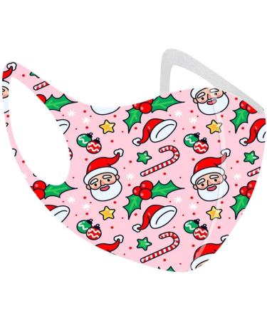 Riou 5-Piece Children's Christmas Mouth & Nose Protection - Washable Silk Neck Scarves for Girls | Breathable Dust Protection - Buy Online on GoSupps.com