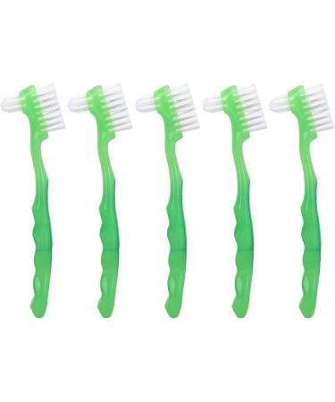 Prosthesis Brushes Set | Double-Sided Soft Hair | Plaque Removal & Loose Toothbrush for Seniors | Portable & Everyday Use (Green) - Buy Online on GoSupps.com