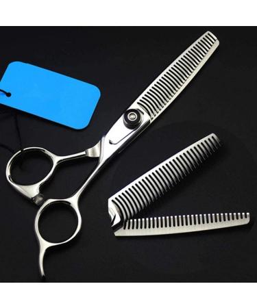 Professional 440c 6 Double-Sided Teeth Hair Scissors Curved Salon Barber Thinning Shears Hairdressing Scissors - Buy Online on GoSupps.com