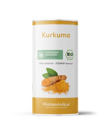 Histaminikus turmeric organic turmeric powder (100g) yeast-free natural product without flavor enhancers histamine low gluten-free fodmap-conscious vegan and suitable for histamine intolerance