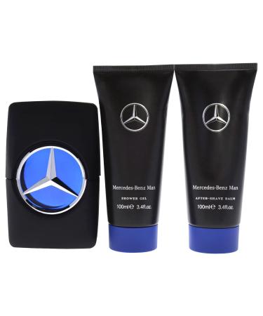 Mercedes-Benz Man Gift Set - Iconic Fragrance with EDT Spray Shower Gel Aftershave for Men - Long Lasting Aromatic Woody Fruity Mens Cologne - 3 pc - Buy Online on GoSupps.com