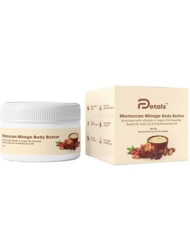 DPetals Moroccan Mirage Body Butter Enriched with Vitamin E for Moisturization & Nourishment Anti-Aging & Wrinkles Free