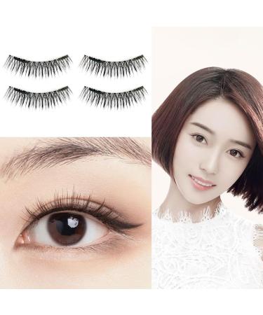 Magnetic False Eyelash Eyelashes Short Set with 2 Pairs Magnetic False Eyelashes for Parties Natural Lashes for Weddings Birthday Gifts(size:B) - Buy Online on GoSupps.com
