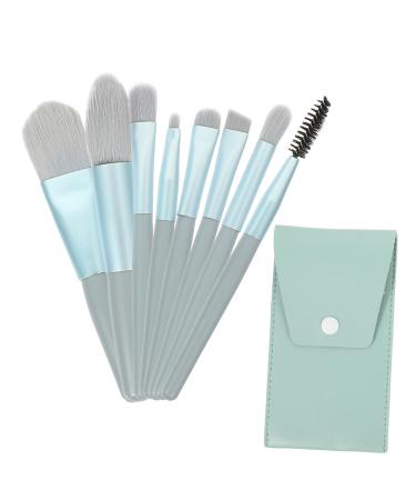 Angoily 1 Set Travel Makeup Cosmetics Supple Makeup Brush Girls Suit Eyeshadow Cosmetology Kit Lip Brush Women Favor Makeup Tool Ladies Suits Aluminum Tube Morandi Mini Miss