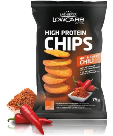 Layenberger High Protein Chips - Sour Cream & Onion | Low Sugar Not Fried 75g Pack - International Shipping Available - Buy Online on GoSupps.com