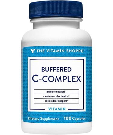 The Vitamin Shoppe Buffered C-Complex Antioxidant That Supports Immune (100 Capsules) 100 Count (Pack of 1) - Buy Online on GoSupps.com