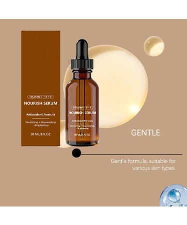S rum Concentr Anti-Taches Visage Serum Vitamine C - Enrichi en Vitamine C + B + E Skin Care Cor enne les Teints Ternes - Contour Des Yeux Anti-Rides et Anti-Cernes Serum Hydratant Visage - 30 ml - Buy Online on GoSupps.com